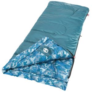 Kids Camo&trade; 45&deg;F Youth Sleeping Bag, Blue Camo